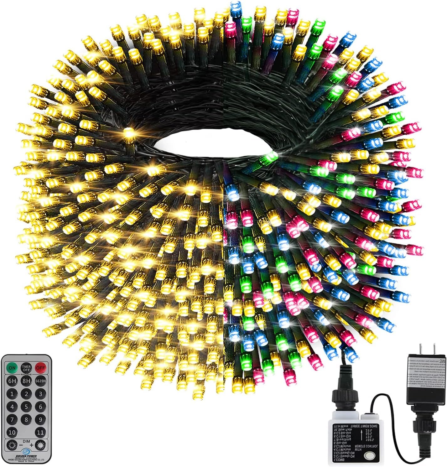 Haili 105Ft Color-Changing Lights – Outdoor LED String Lights with Remote for Patio, Garden, Celebrations & More