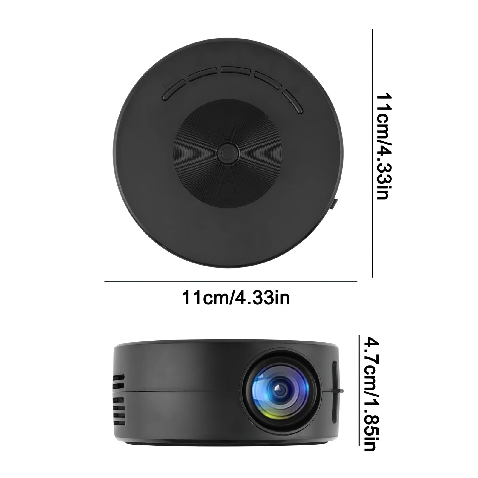 Portable Full HD 1080P Mini Projector – Movie & Video Streaming with Remote