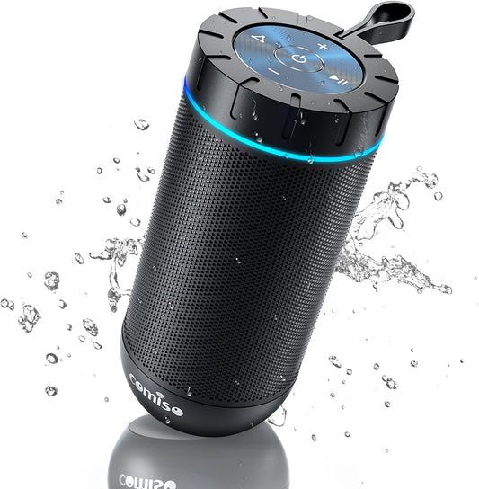 White Glow Bluetooth Speaker – Waterproof, Punchy Bass, 360° Stereo, 24-Hour Playtime, Made for Movement & Moments