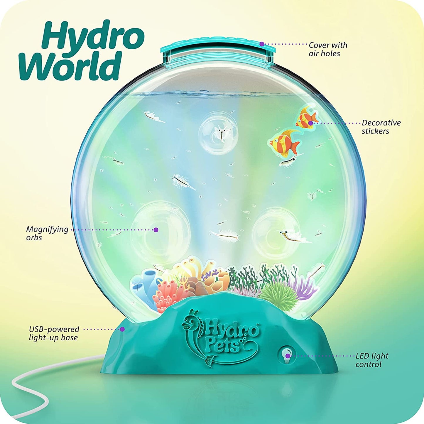 - Aquatic Wonders Light-Up Tank – Hatch Your Own Sea Pets  STEM Gift Kit for Kids 6–12