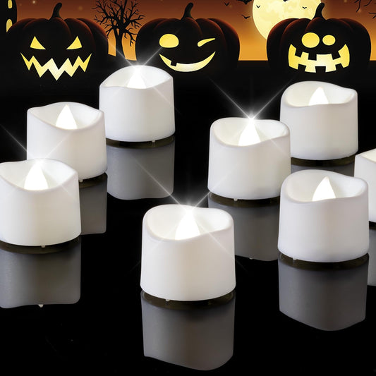 LED Tea Lights – Long-Lasting Battery Operated Flameless Candles for Events & Home (24-Pack)