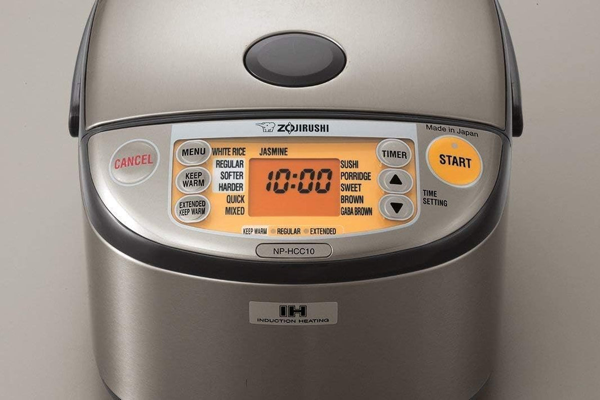 NP-HCC10XH Induction Heating System Rice Cooker and Warmer, Stainless Dark Gray