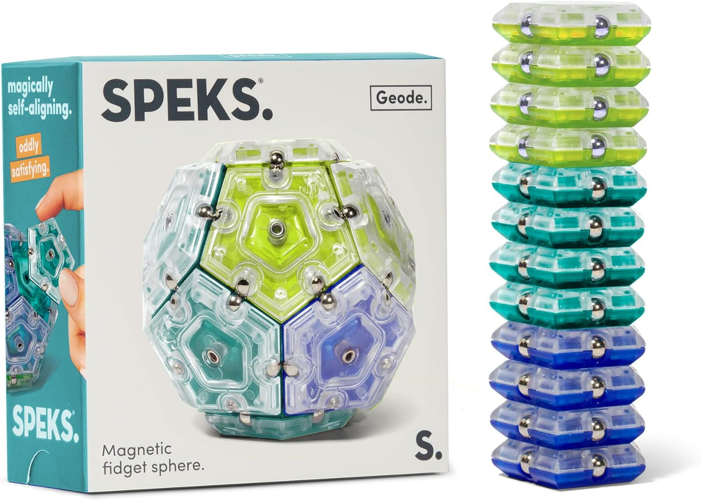 Geode Magnetic Fidget Toy | Sensory Desk Toy for Adults & Teens 14+ | Stress Relief Gift