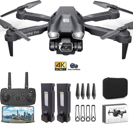 Dual 4K HD Mini Drone with Camera – FPV RC Quadcopter for Beginners, Kids & Adults