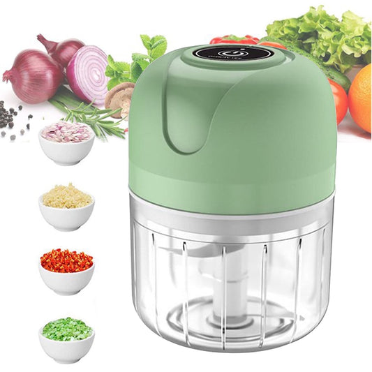WhisperChop – Portable Electric Garlic & Veggie Chopper, 250ML with USB Recharge & Stainless Steel Blade