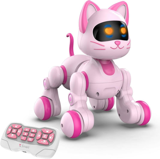 MechaMeow – Programmable Singing Robot Cat with LED Eyes & Touch Magic (Remote-Control Toy)