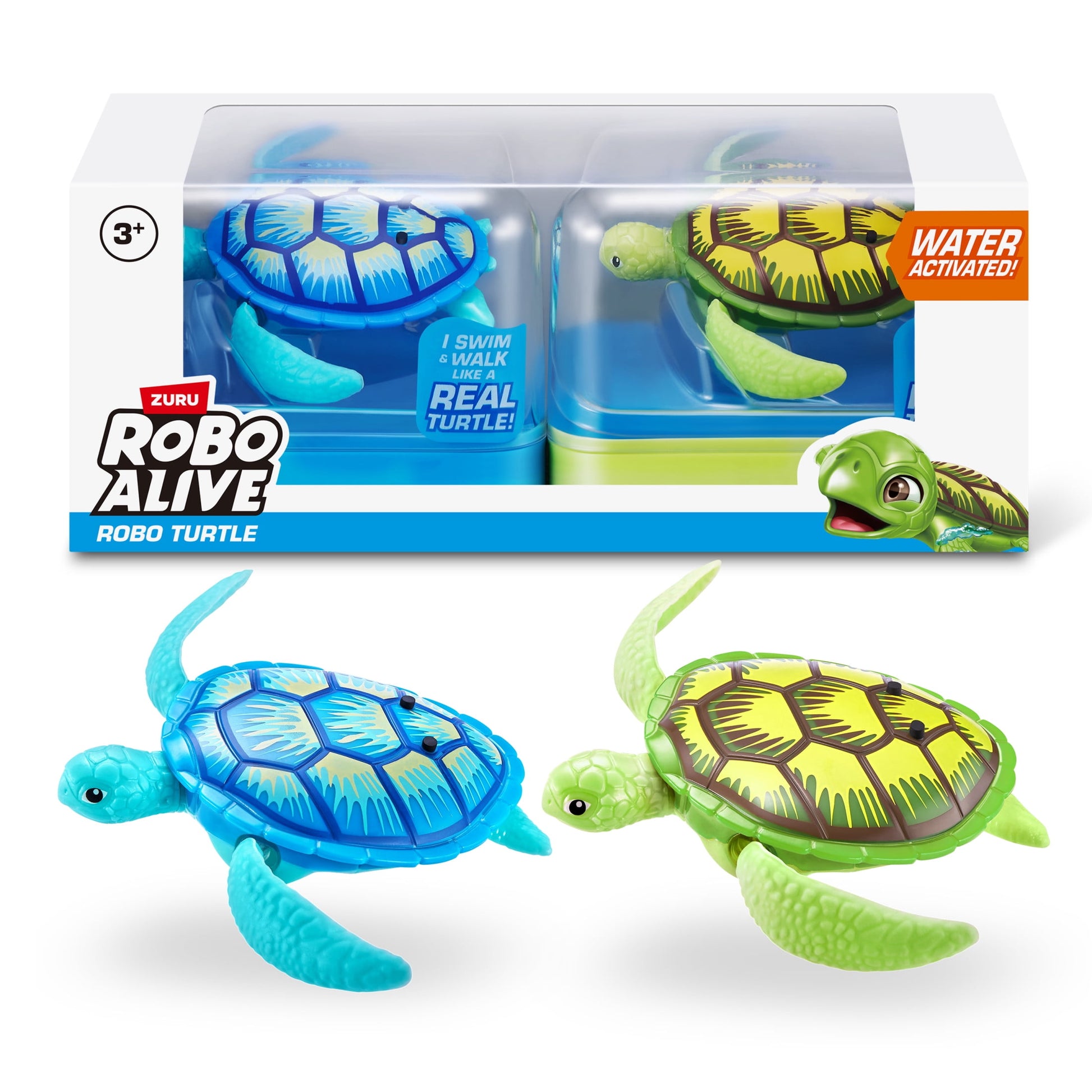 Turtle Tech Twins – Water-Activated Robot Toys (Set of 2)