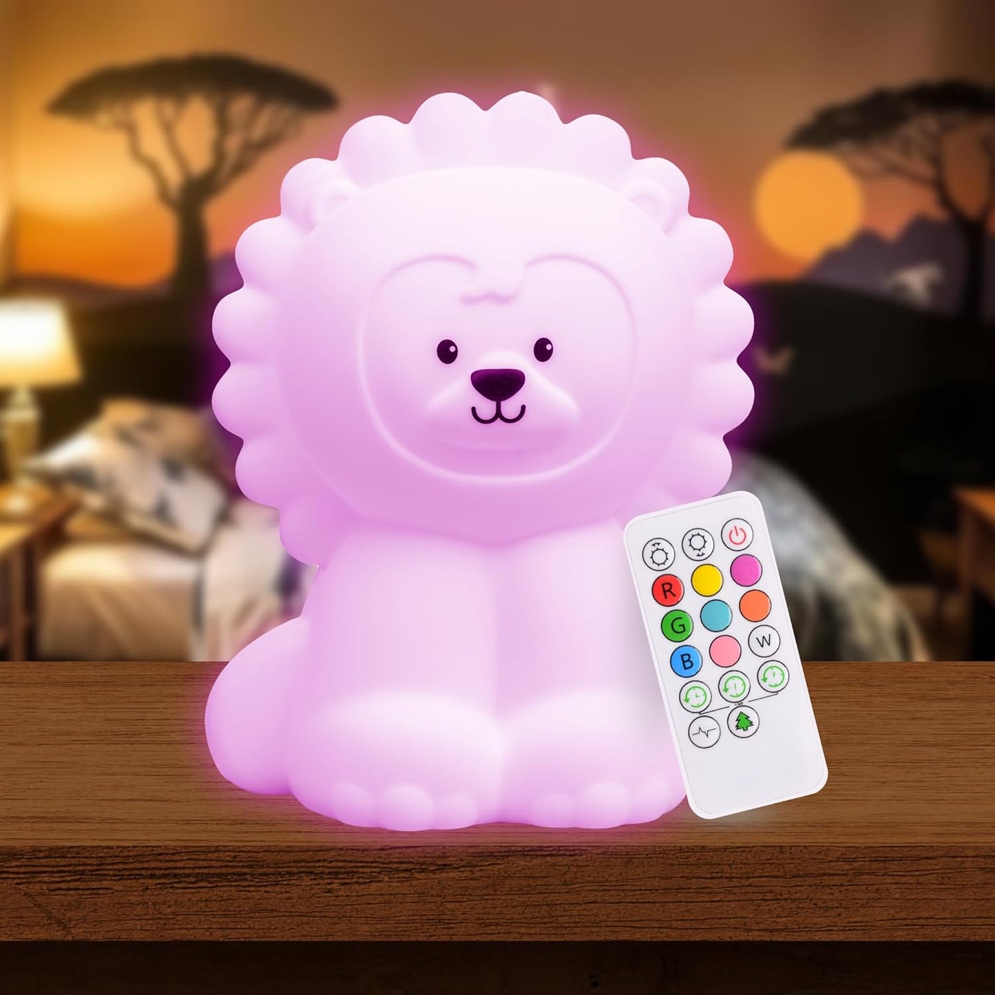 Lumi Pets: Soft Glow Companions – Rechargeable Night Lights in Whimsical Shapes with Remote & Color Options for Little Dreamers