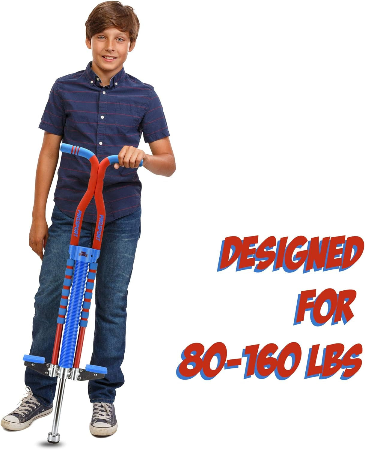 🦘 Pro Sport Pogo Stick for Kids Ages 9+ (80–160 lbs) – Durable, Easy-Grip Fun