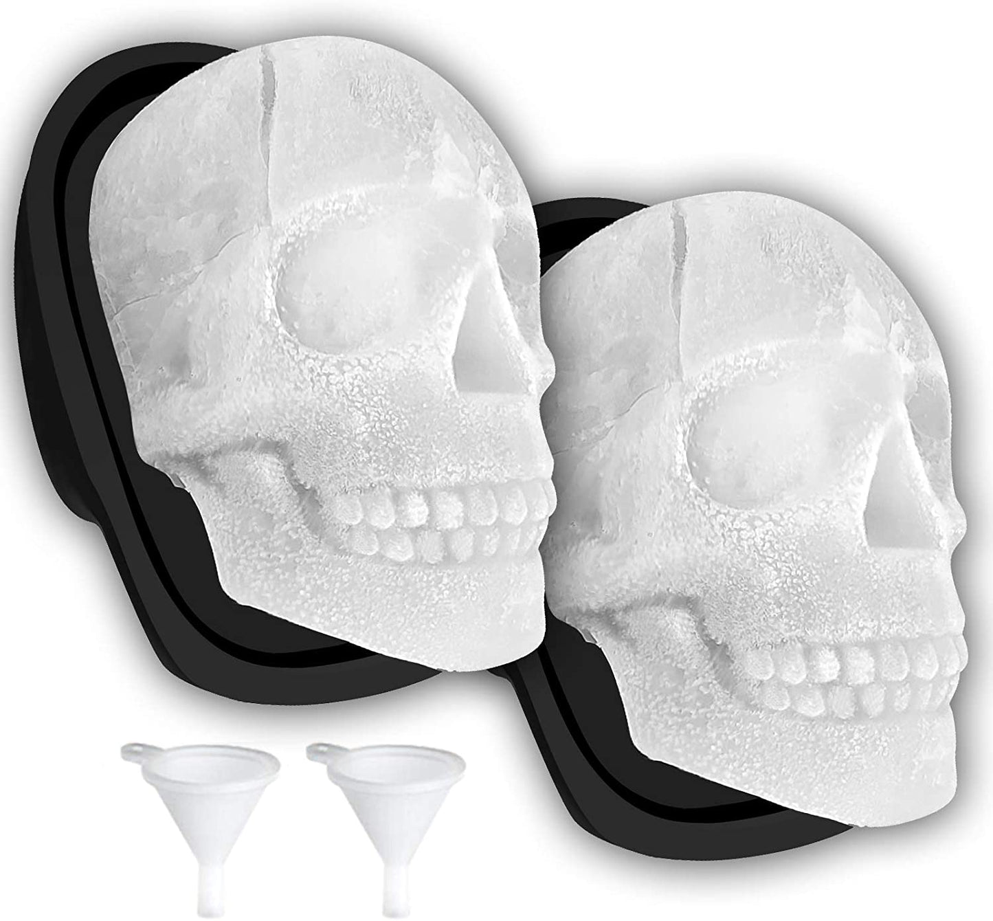 Skull Ice Mold – XL Silicone Cube for Whiskey, Resin & Chocolate (1 Pc + Funnel)