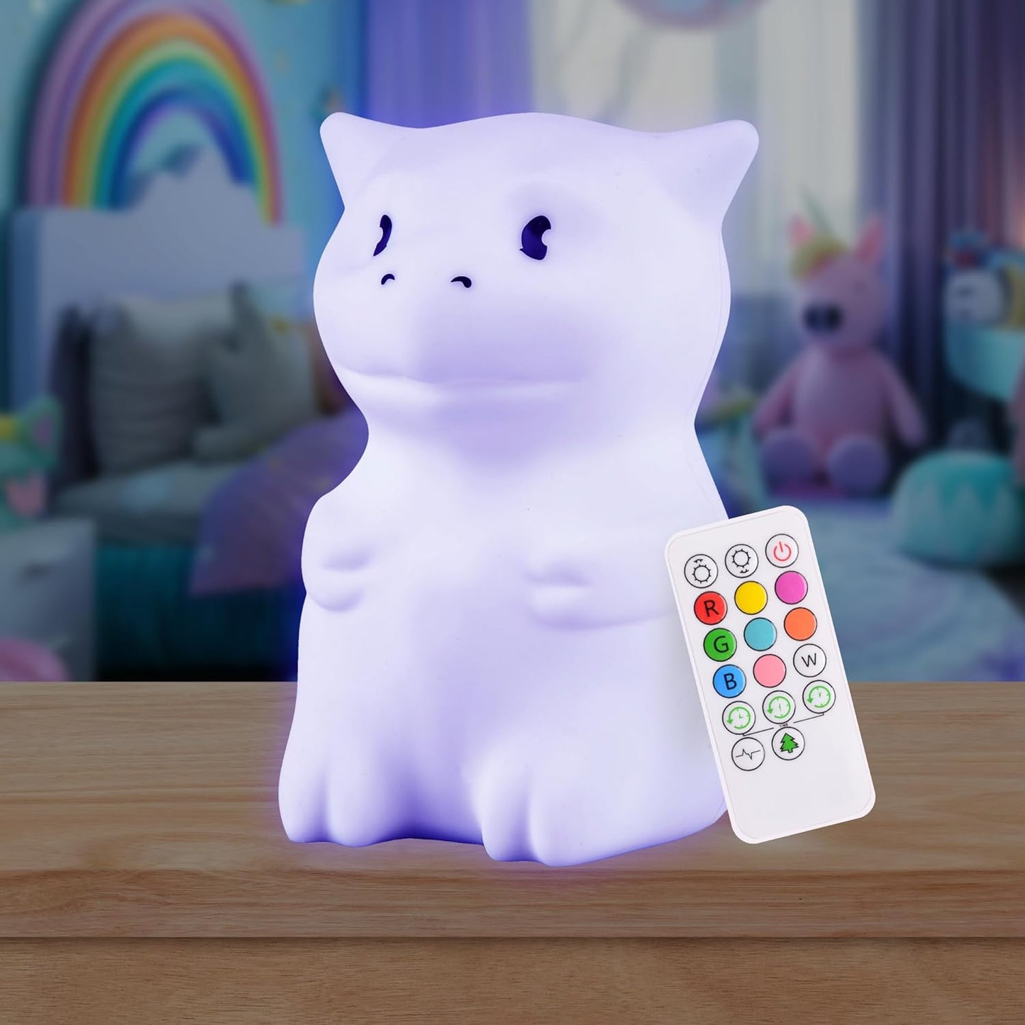 Lumi Pets: Soft Glow Companions – Rechargeable Night Lights in Whimsical Shapes with Remote & Color Options for Little Dreamers