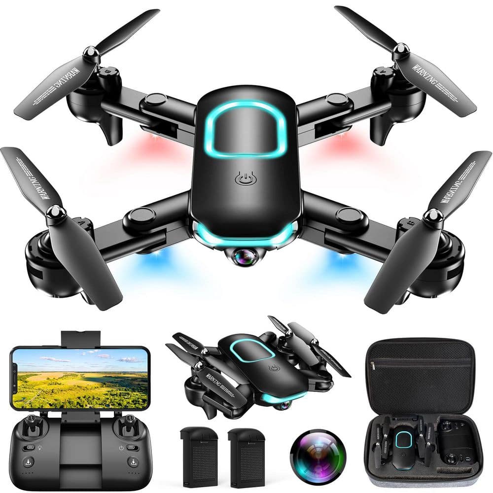 Foldable Drone with 1080P HD Camera – Live Video, Waypoint Flight, Altitude Hold, 3D Flip & 3-Speed Modes