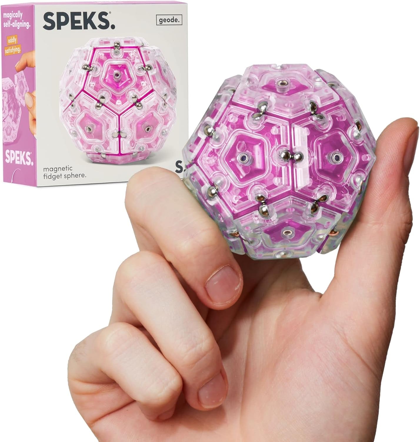 Geode Magnetic Fidget Toy | Sensory Desk Toy for Adults & Teens 14+ | Stress Relief Gift