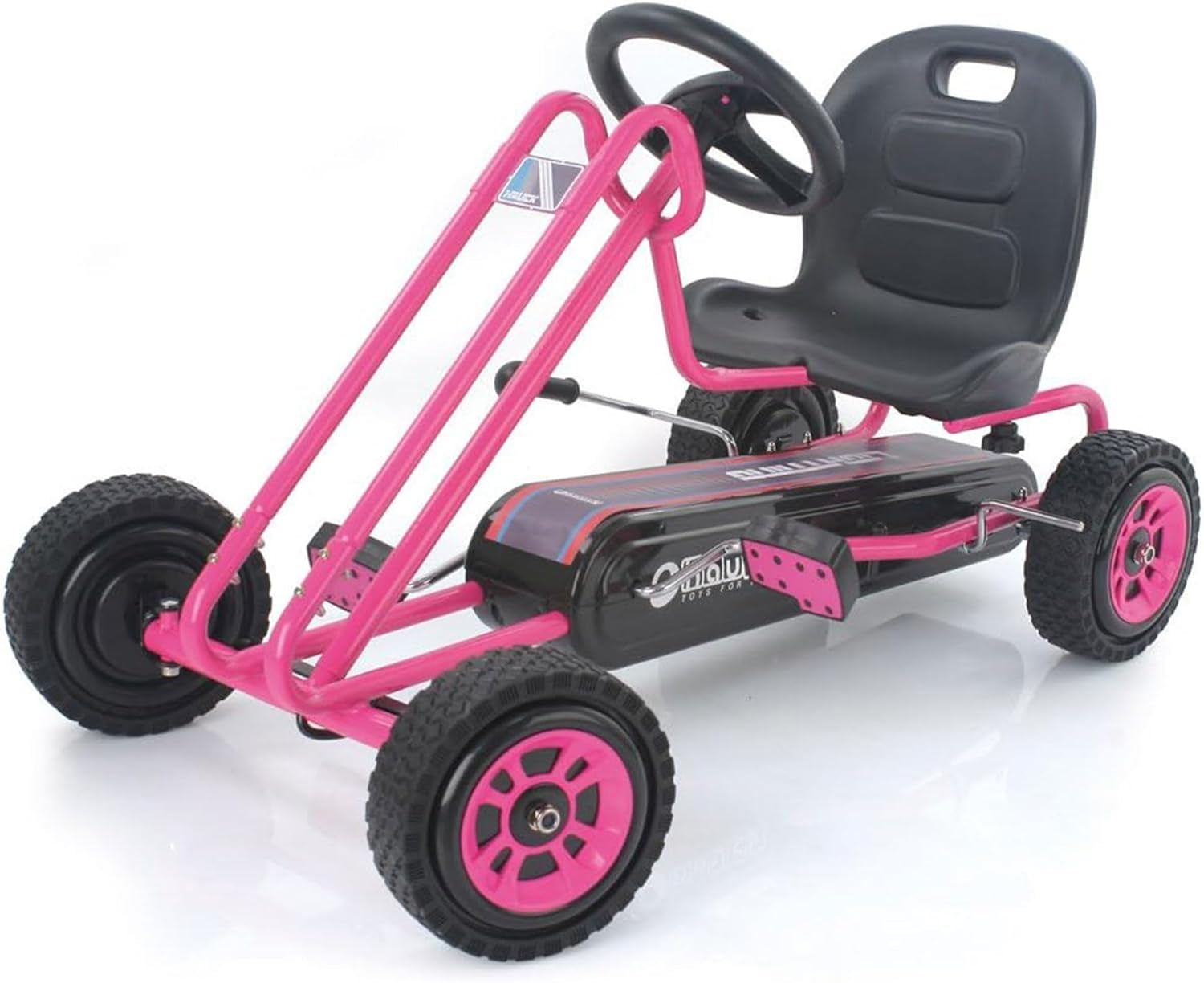 Kids Pedal Go Kart – 4-Wheel Bicycle Cart for Boys & Girls Ages 4–8  Race Green, Outdoor Ride-On with Plastic Wheels