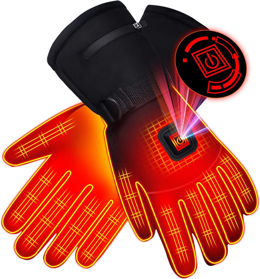 🧤 Rechargeable Heated Gloves – Waterproof, Touchscreen-Ready for Outdoor Sports & Winter Work