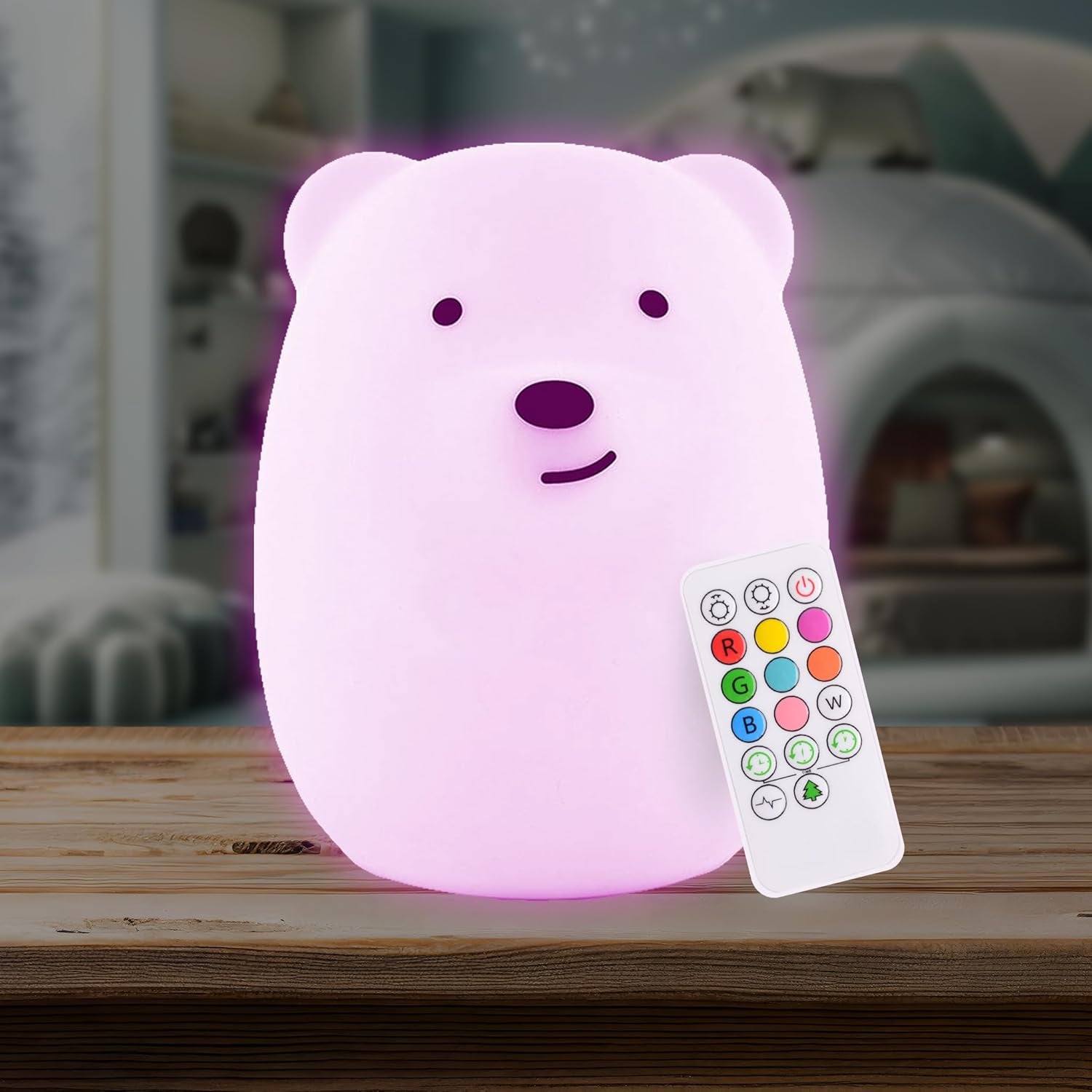 Lumi Pets: Soft Glow Companions – Rechargeable Night Lights in Whimsical Shapes with Remote & Color Options for Little Dreamers