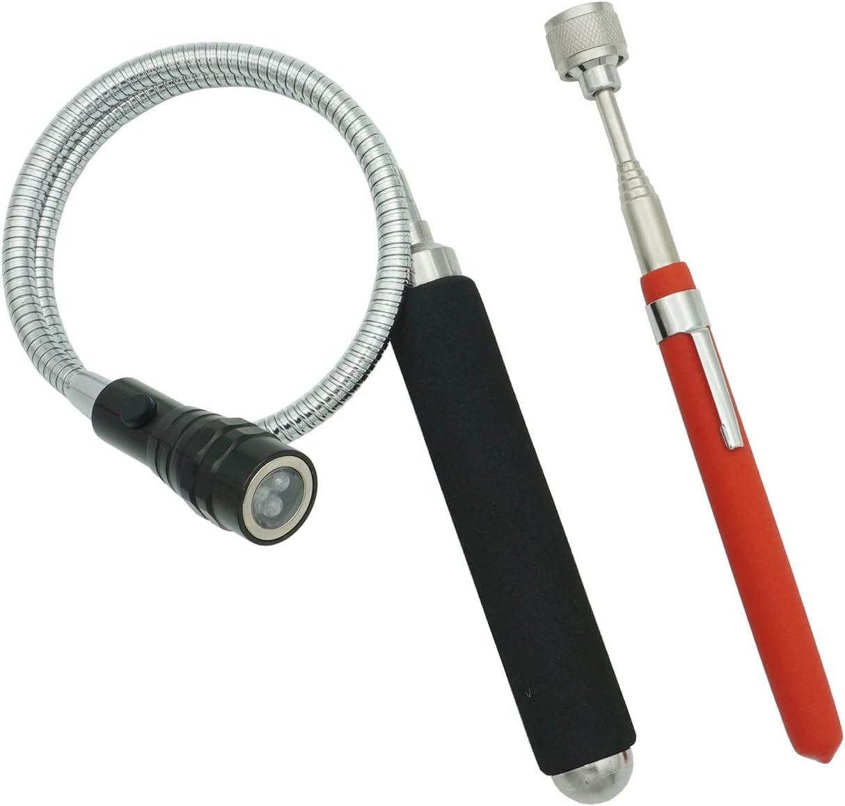 Pocket-Clip Telescopic Magnet Stick – 24" Extendable Magnetic Pickup Tool