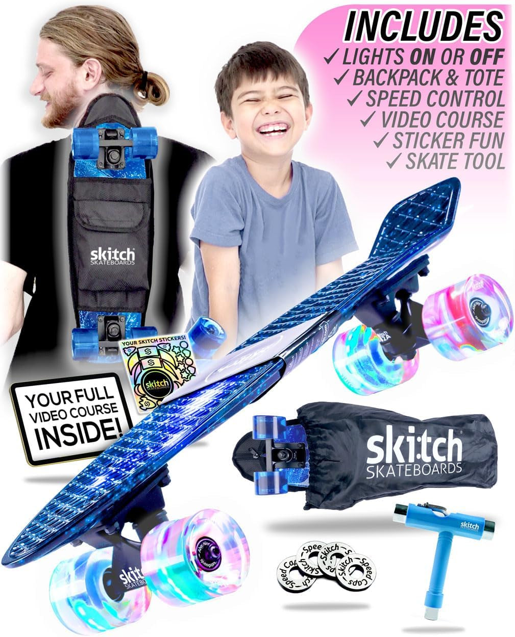 Complete Skateboard Starter Set for Every Age & Stage
