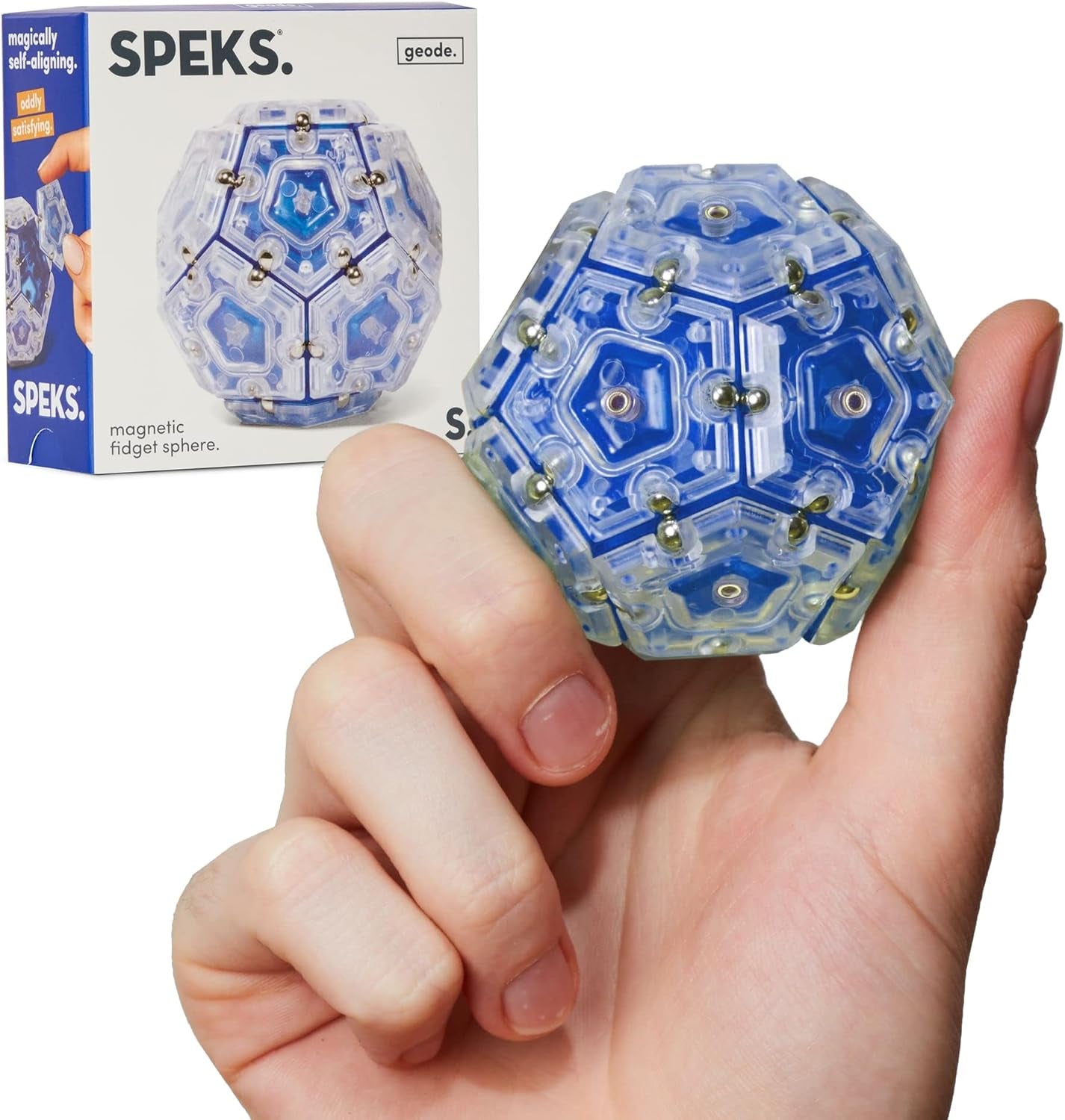 Geode Magnetic Fidget Toy | Sensory Desk Toy for Adults & Teens 14+ | Stress Relief Gift