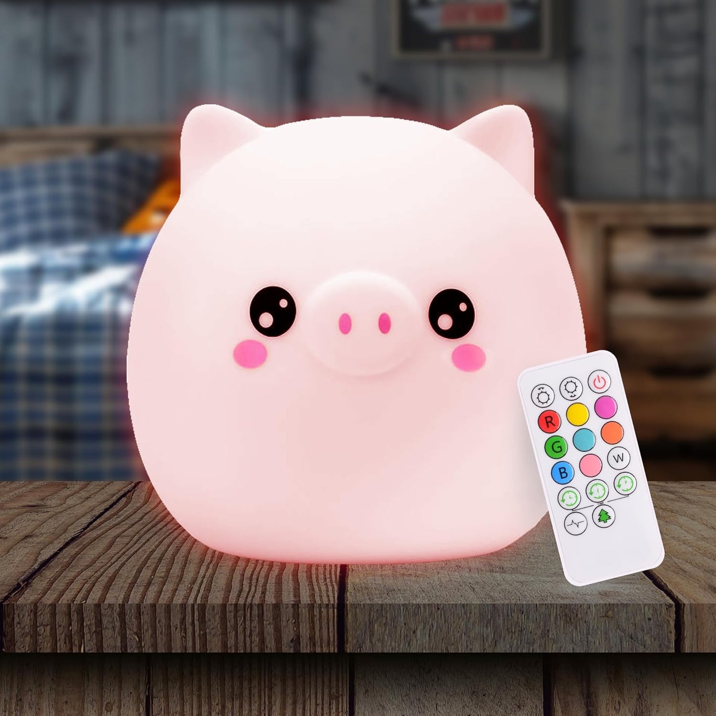 Lumi Pets: Soft Glow Companions – Rechargeable Night Lights in Whimsical Shapes with Remote & Color Options for Little Dreamers