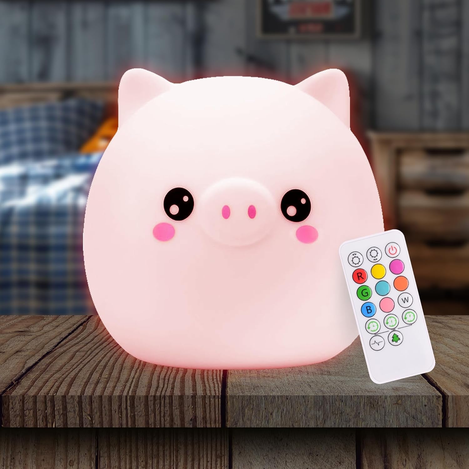 Lumi Pets: Soft Glow Companions – Rechargeable Night Lights in Whimsical Shapes with Remote & Color Options for Little Dreamers