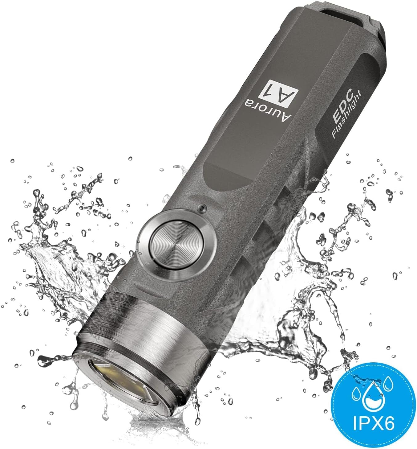 Rechargeable A1 Gen 4 Mini Keychain Flashlight – 650 Lumens Brightness, Outdoor EDC Essential for Camping & More