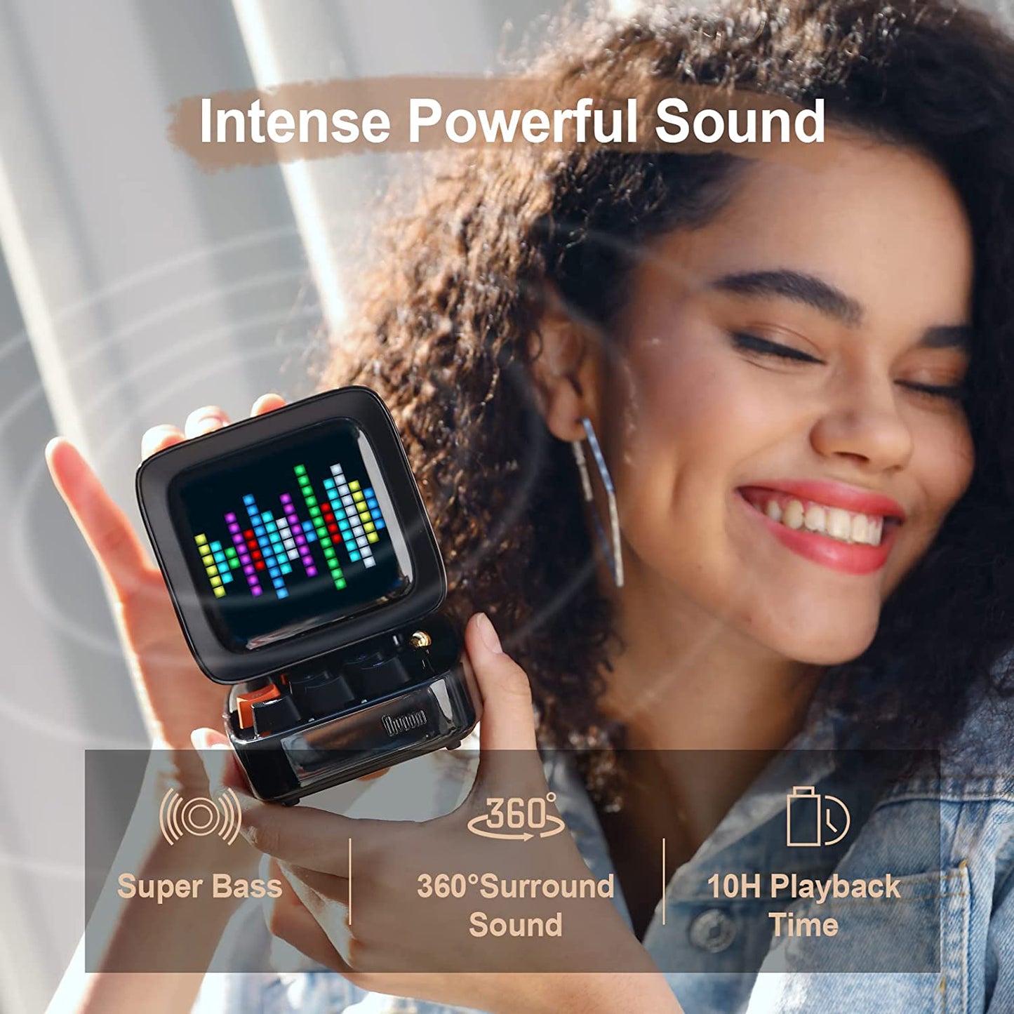 Ditoo Retro Pixel Speaker – LED Game Screen & Bluetooth Beats