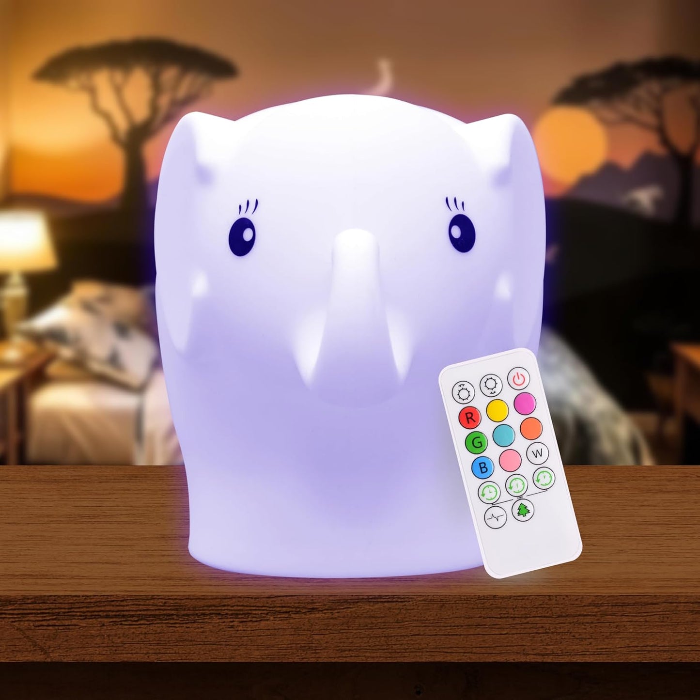 Lumi Pets: Soft Glow Companions – Rechargeable Night Lights in Whimsical Shapes with Remote & Color Options for Little Dreamers