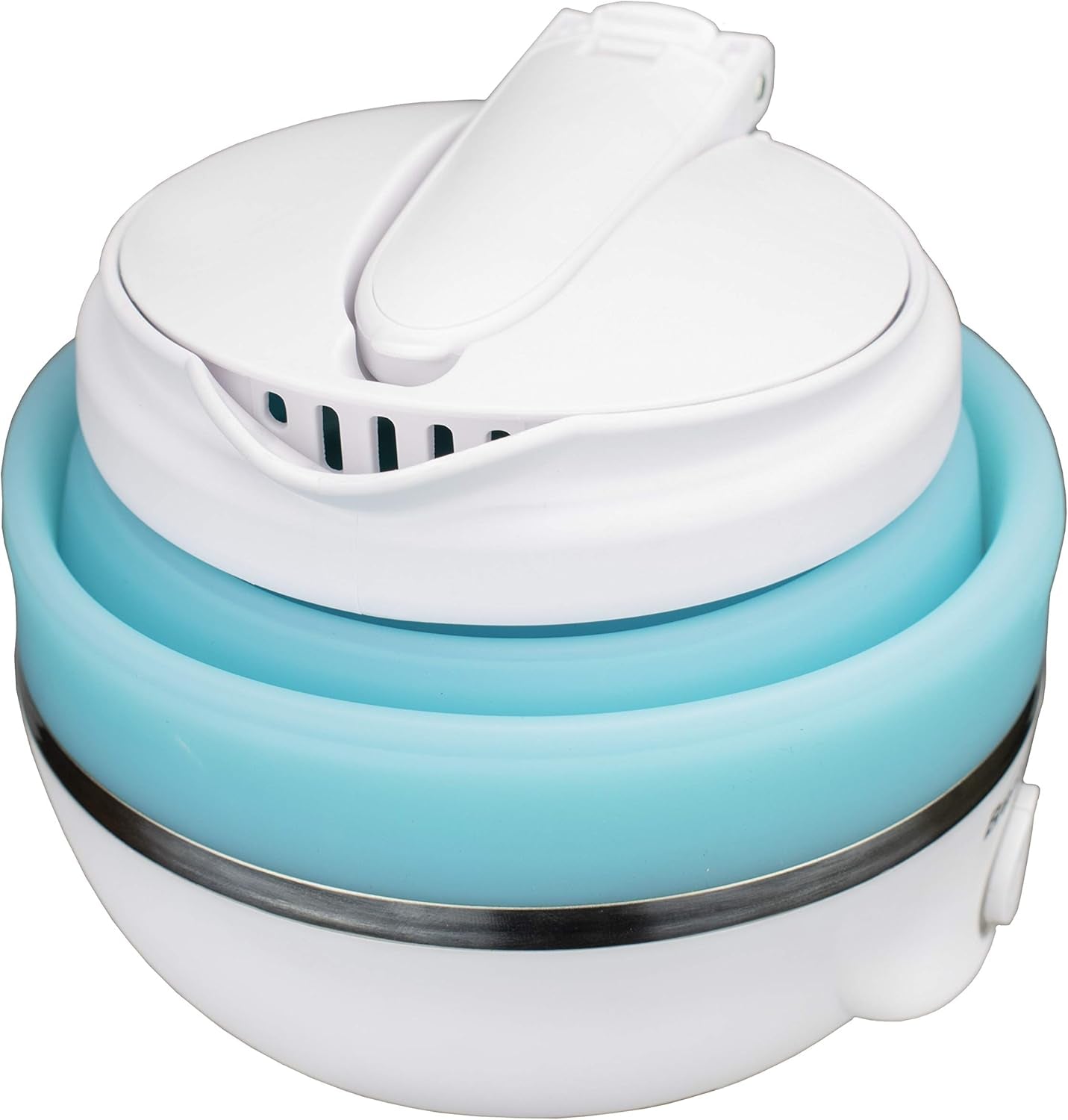 KT-1508BL Dual Voltage 120/220 Volt Collapsible-Travel Kettle, 0.8 Liter