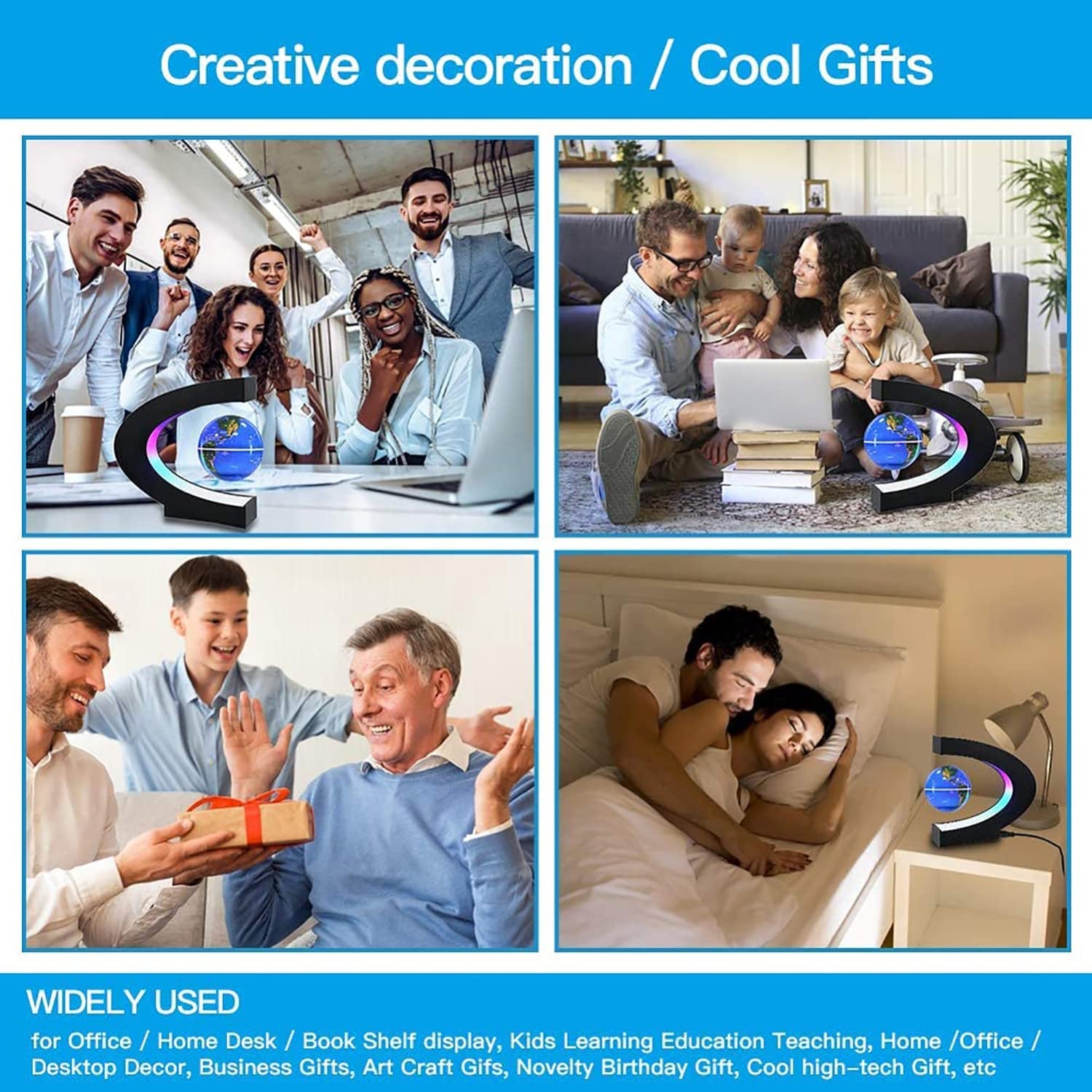 Levitating Globe with LED Light – Cool Tech Gift for All Ages