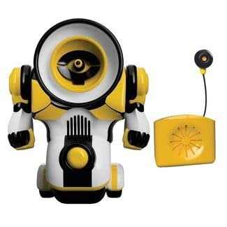 SPYBOTS Cybernetic Security Robots -ROBOEAR Yellow Remote Listening Robot