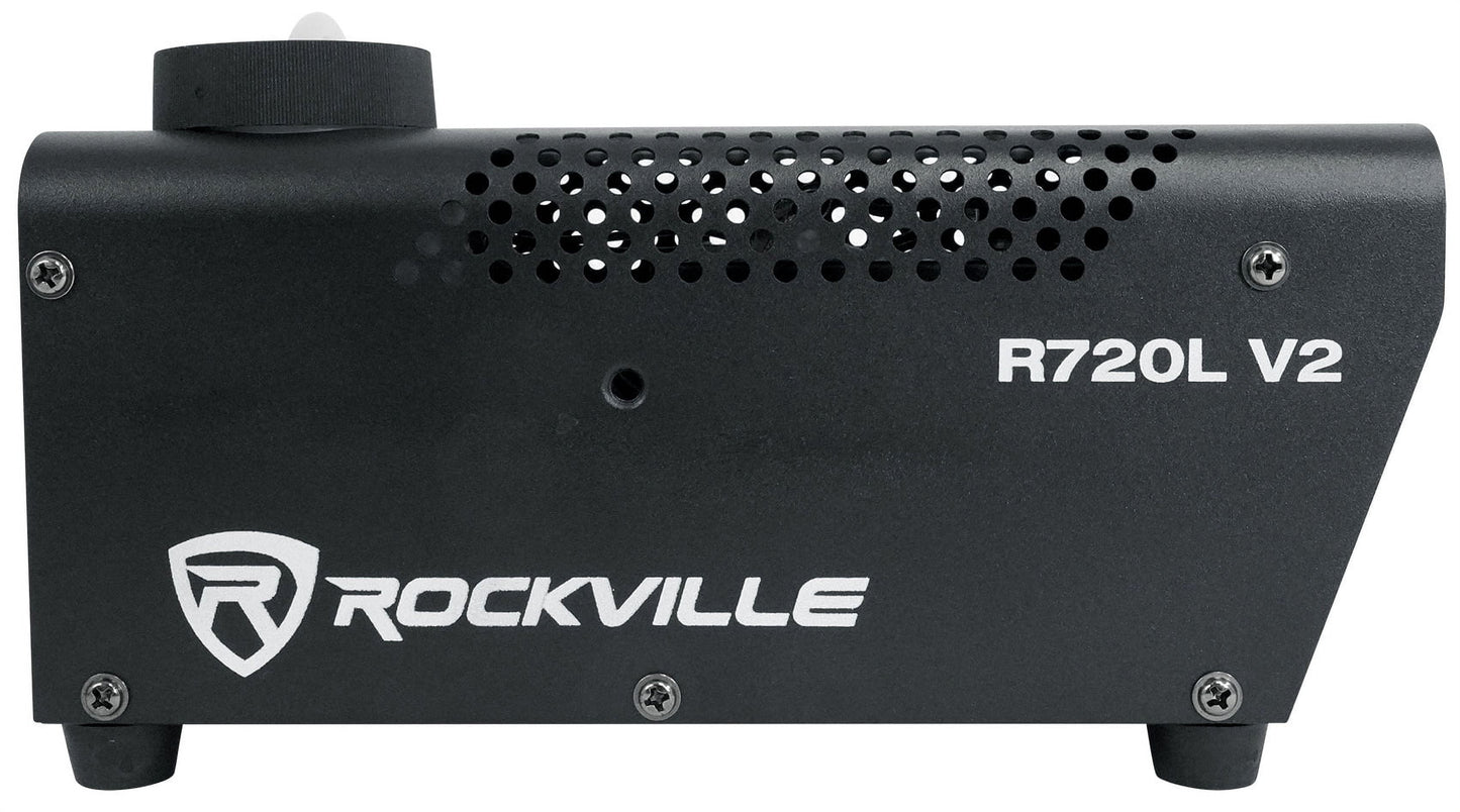 🌫️ R720L Fog & Smoke Machine – With Remote, Fluid, Multi-Color LEDs + Carry Bag