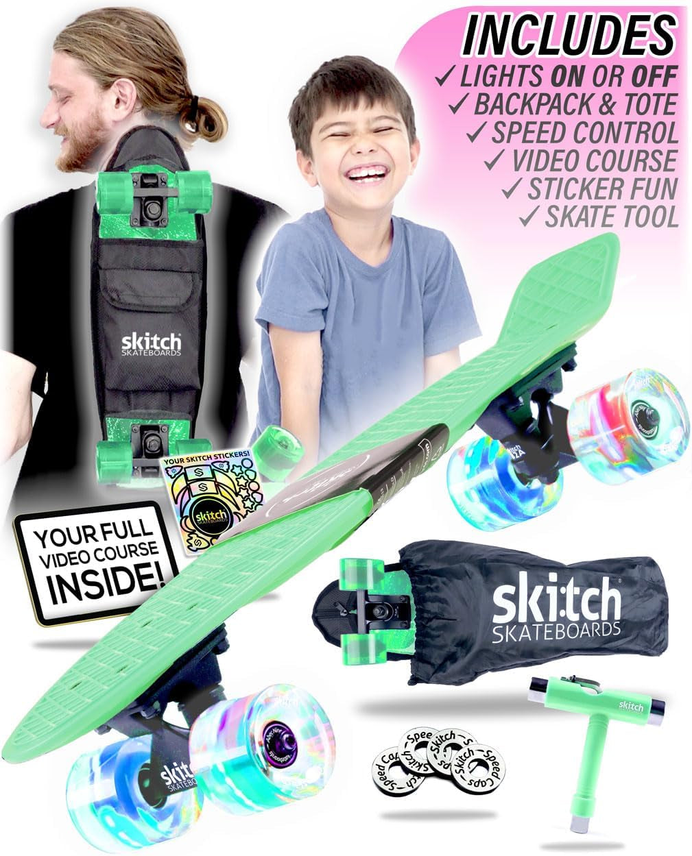 Complete Skateboard Starter Set for Every Age & Stage